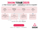 3gon tour 2025 s zastávkami